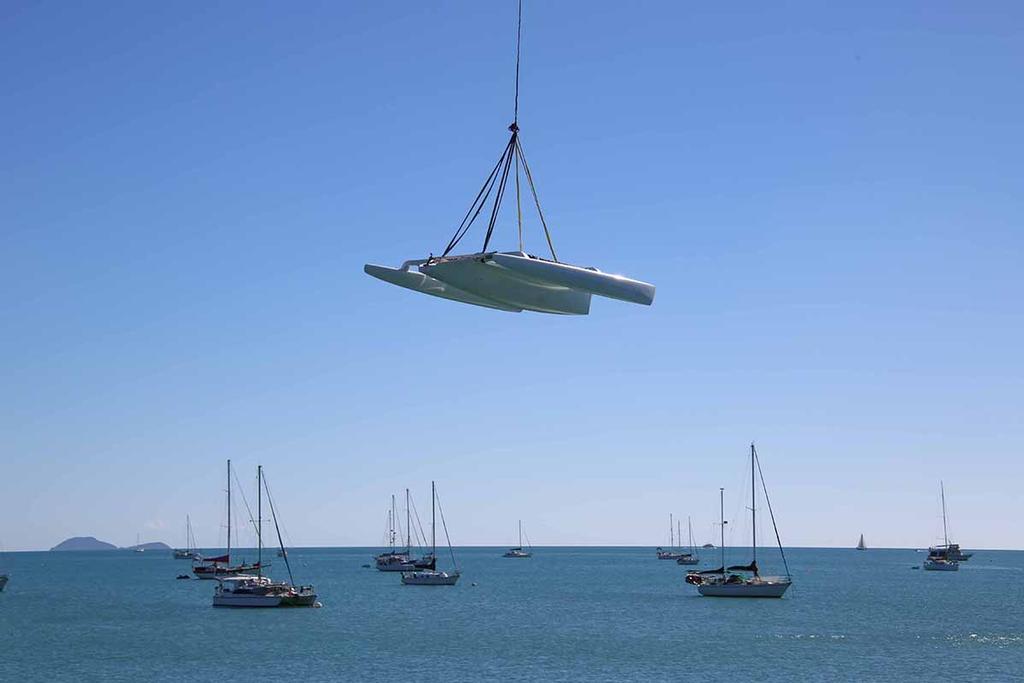 G'Nome hovers over Airlie Beach - 2017 Airlie Beach Race Week © Terry Archer